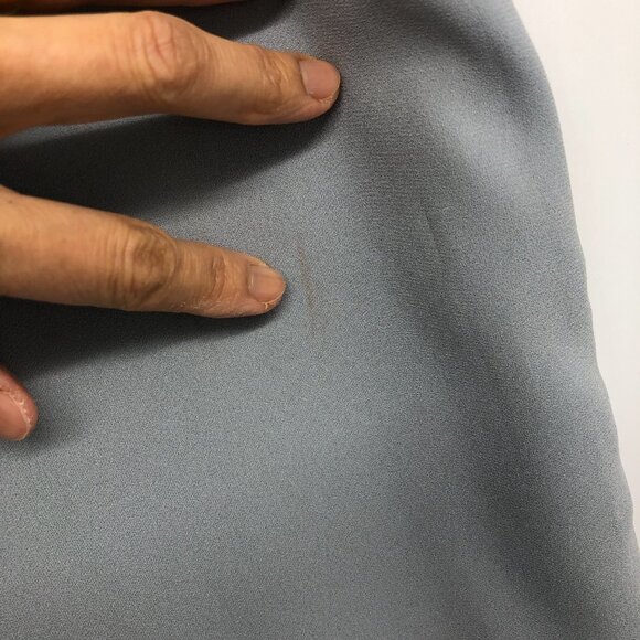 BCBGMaxAzria Alysha Slate Blue Grey Cowl Sleeve Mini Sheath Dress size 2 - Picture 13 of 16